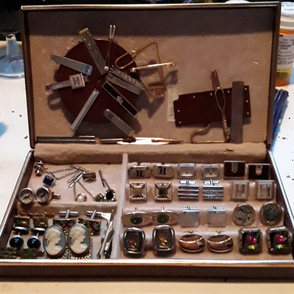 Vintage 1960s cufflink collection